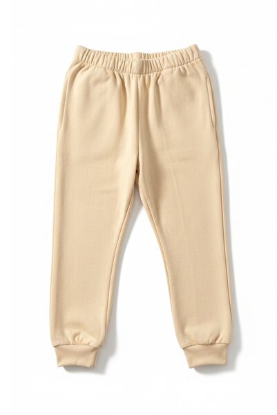 evavi Çocuk Baskısız Düz Krem Eşofman Altı