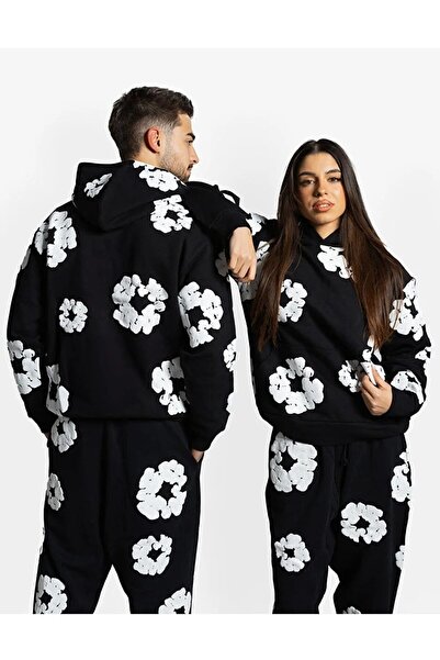 ship master Unisex 3 Thread Embossed D Patterned Trendy O Oversized Tracksuit...