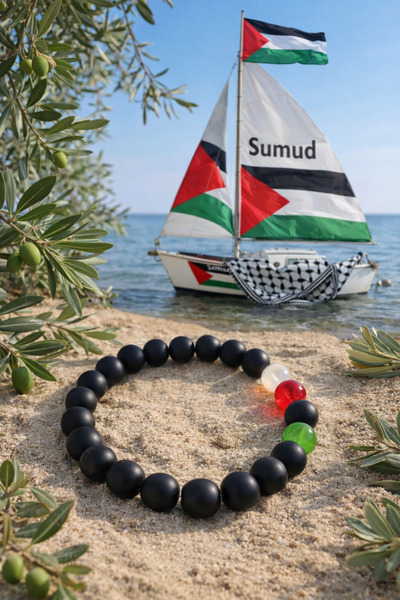 Günebakan Palestinian Themed Onyx Bracelet
