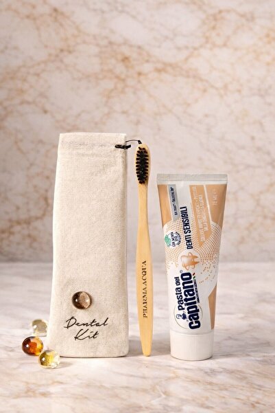 Pharma Acqua Dental Kit - Bambu Diş Fırçası + Pasta Del Capitano Denti Sensibili Diş Macunu 75ml