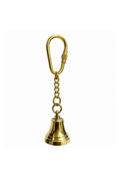 hediye sandalı Brass Ship Bell with Design Keychain
