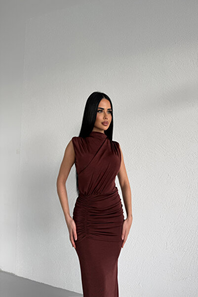 LİLA İSTANBUL Fisherman Collar Design Dress