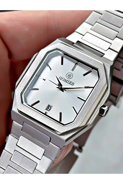 Homies Silver Color Square Model Classic Original Fashion Men's Wristwatch + ...