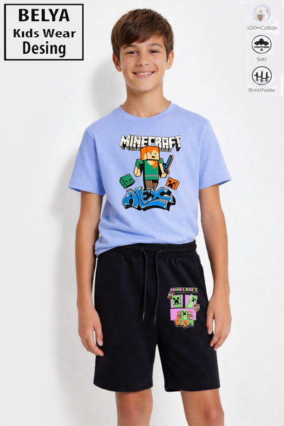 Belya Kids Wear Trend Design Boys Cotton Fabric Top Stretch Fabric Single Jer...