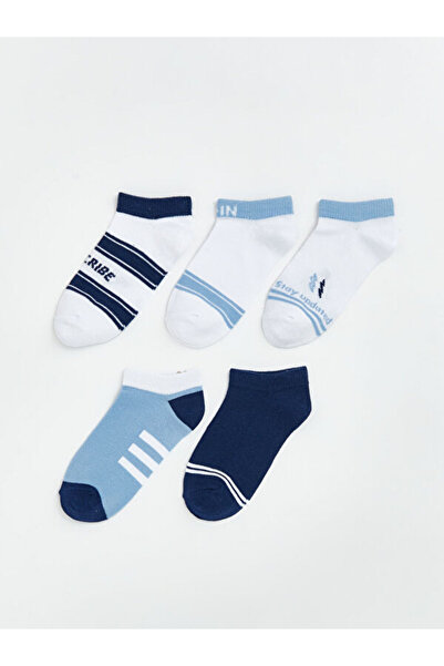 LC Waikiki Quality Parts from Çelebi Store Striped Boys' Booties Socks 5-Pack