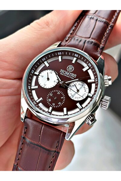 Homies Brown Leather Cord Classic Original Men's Wristwatch + Bracelet