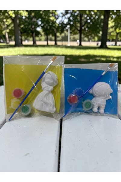 magnocandles 17 Adet Astronot ve Prenses Taş Boyama Seti (Figürde sayı değişi...