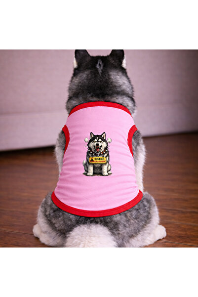 petite pati Pink Can Bite Dog Tshirt Dog Outfit (100% Cotton Combed Cotton) S...
