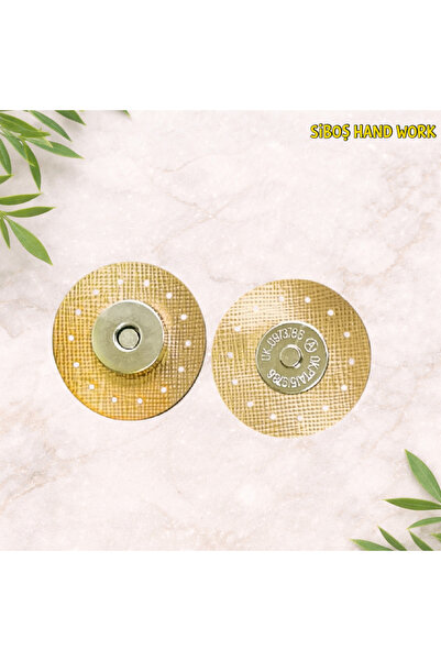 SibosHandWork Dikilebilir Çanta Çıtçıtı, Metal Mıknatıslı Çanta Aksesuarı