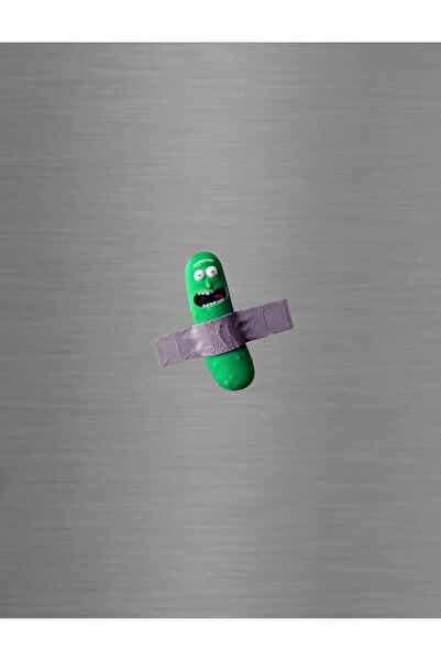 ADA 3D Rick And Morty Pickle Rick Turşu Karakteri Esprili Dekoratif Süs Buzdo...