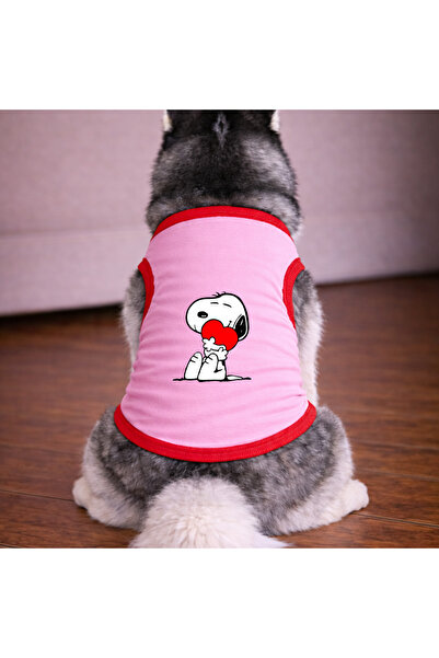 petite pati Pink Heart Dog Tshirt Dog Outfit (100% Cotton Combed Cotton) Smal...