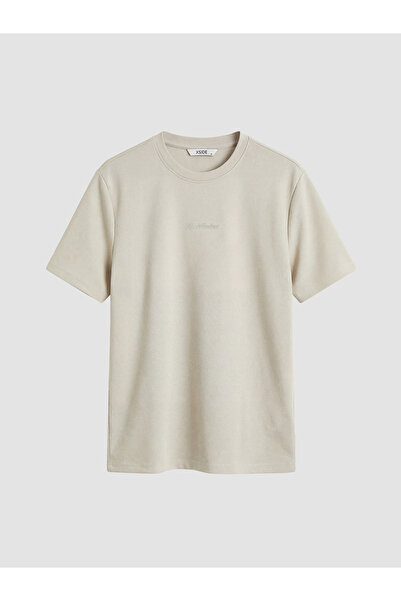 LC Waikiki Peak New Season Crew Neck Embroidered Men's T-Shirt