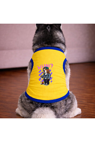 petite pati تيشيرت ساري وايت للكلاب (100% قطن ممشط قطن%) للسلالات الصغيرة وال...