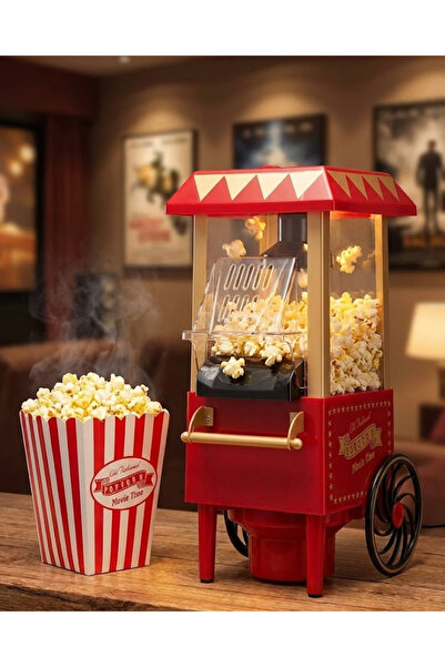 ZERO LAND Gld-Spt- Oil-Free Popcorn Maker with Hot Air (01420) Quick Popping