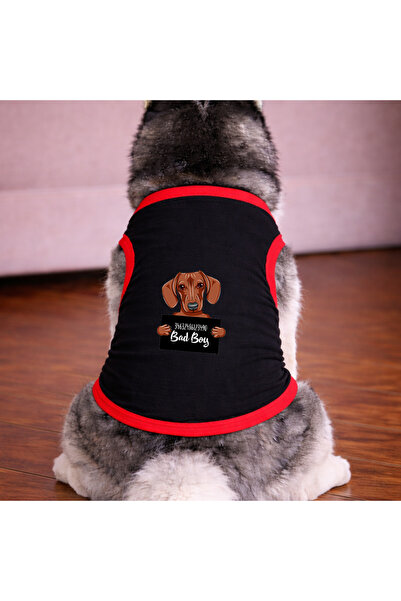 petite pati Black Wanted Brown Dog Tshirt Dog Outfit (100% Cotton Combed Cott...