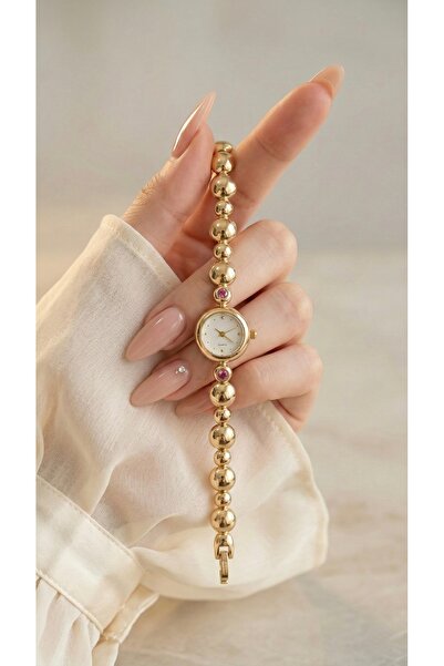 KLISHE Butik Women's Steel Watch Gold Color Stone Detailed Luxury |   Vintage...