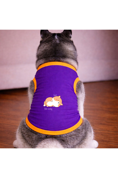 petite pati Purple Not Today Dog Tshirt Dog Clothing (100% Cotton Combed Cott...