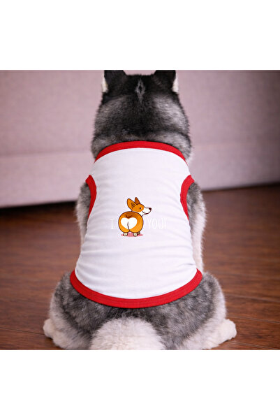 petite pati تي شيرت أبيض للكلاب من White Love U (100% قطن ممشط قطن%) للسلالات...