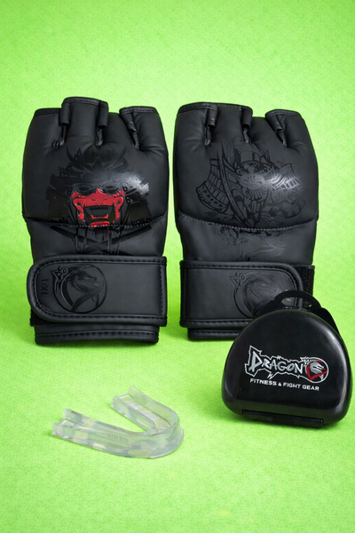 Dragondo Profesyonel MMA Eldiveni – Açık Parmak, Yüksek Darbe Emici, Cage Fig...