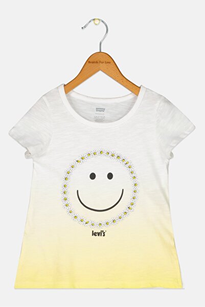 Levi's Toddlers Girl Short Sleeves Graphic Print Tops, Multicolor