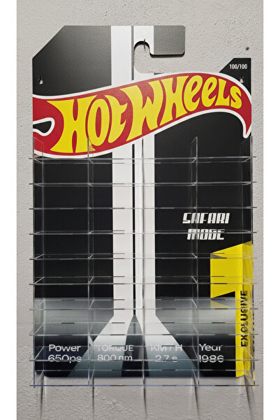 hdrlazerdizayn 1/64 Hotwheels Temalı Model Araç Standı( 40 Araçlık)