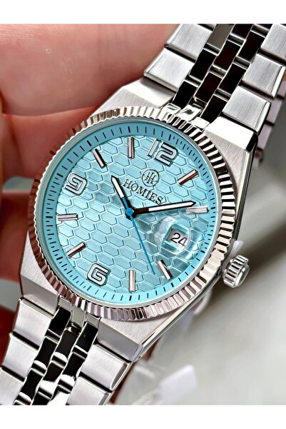 Homies Silver Color Classic Stylish Design Fashionable Men's Wristwatch with ...