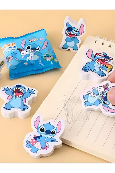 ÖZ OFİS Stitch Kawaii Sürpriz 3D Silgi - Paketli - Tekli
