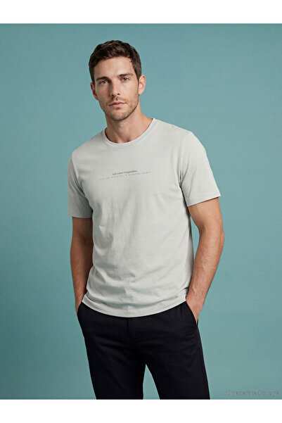 LC Waikiki Rmz Gi̇yi̇m Farkiyla Zero Roba Collar Letter Printed Combed Cotton...