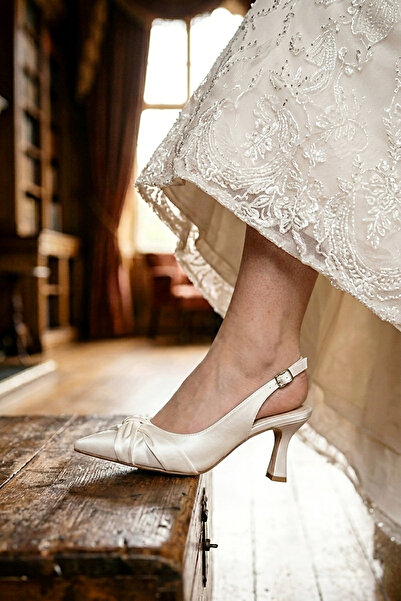 Modavien Women's Ecru Bridal Shoes 7 cm (Full Fit)