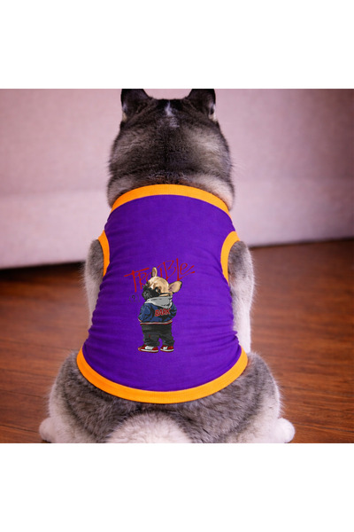 petite pati تي شيرت Mor Trouble للكلاب (100% قطن ممشط قطن%) للسلالات الصغيرة ...