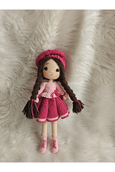 ToysWorld Amigurumi organik oyuncak bebek firuze