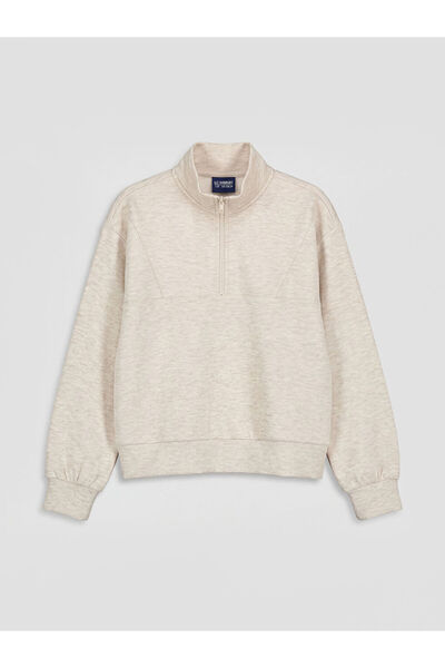 LC Waikiki High Collar Girls' Sweatshirt and Leggings