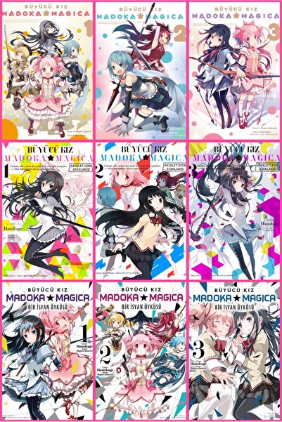Komik Şeyler Büyücü Kız Madoka Magica 9 Cilt Takım Hayaletlerin Uyanışı - Bir...