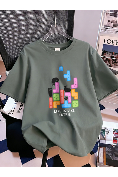 NOISSEY مجموعة تي شيرتات نسائية برسومات Urban Pop Graphic، كود 5324