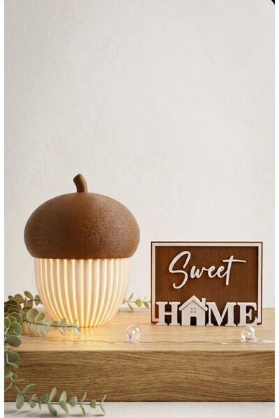 PALAMUT DEKORATİF GECE LAMBASI VE SWEET HOME DUVAR / MASA DEKORU