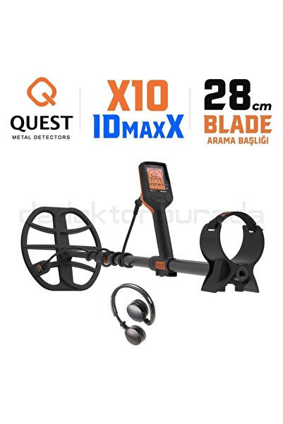 Quest X10 IDmaxX Dedektör + Kablosuz Kulaklık