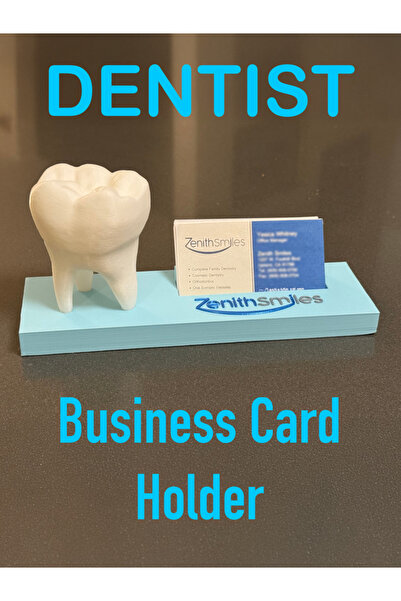 Della Dentist Business Card Holder Decorative Desktop Business Card Stand wit...
