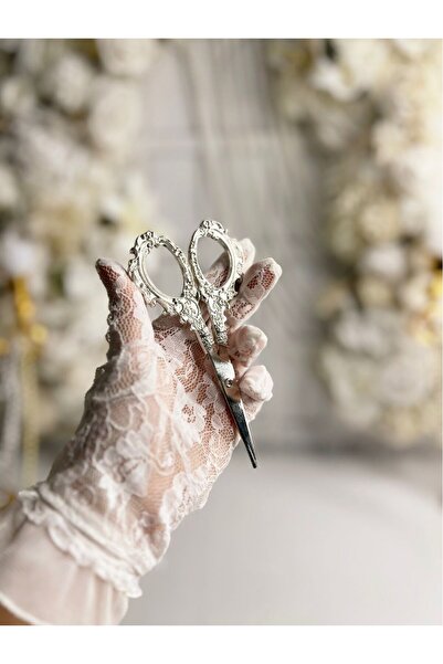 m ticaret Gümüş Söz Makası Nakışlı İşlemeli Makas Dantelli Makas Gümüş Nişan ...