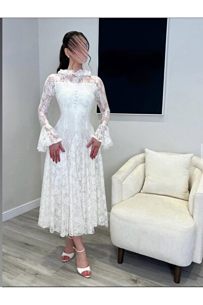 Seela white evening dress