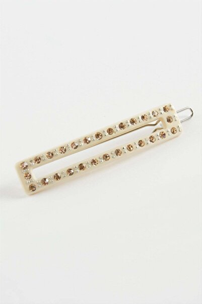 Bijuteri Net Rectangular Stone Clip Buckle