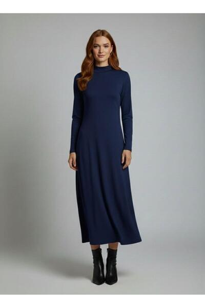 Betimoda Women's Four Seasons Long Sleeve Viscose Midi Length Half Turtleneck...