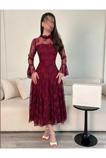 SILA fashion lace evening dress