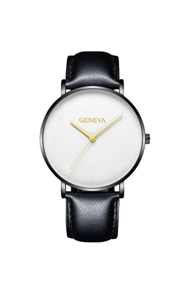 GENERAL Men's watch with a luxurious leather strap and a modern, elegant desi...
