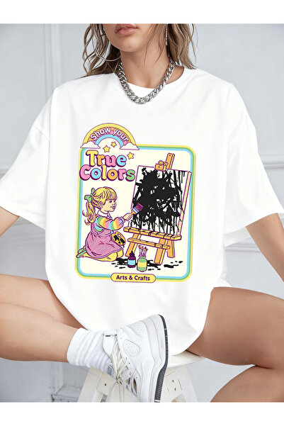 NOISSEY Colecția de tricouri pentru femei Urban Pop Graphic Cod 5123