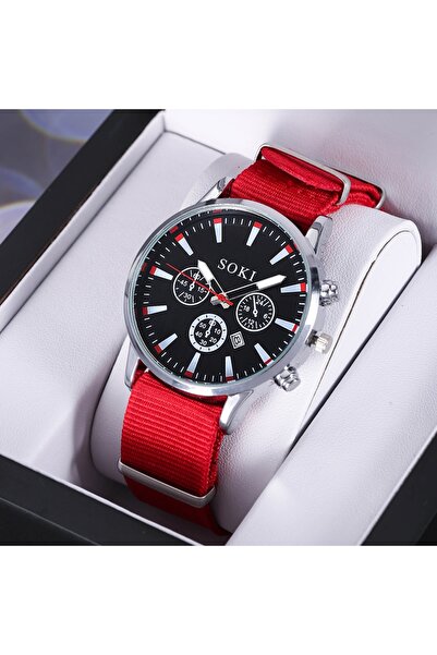 GENERAL Suki men's watch with a modern design and a colorful fabric strap