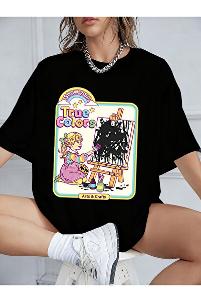 NOISSEY Colecția de tricouri pentru femei Urban Pop Graphic Cod 5123