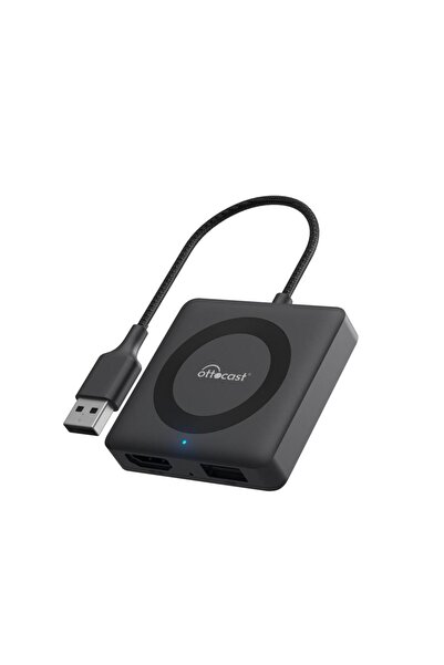 Ottocast Безжичен CarPlay Car TV Mate Pro адаптер, с HDMI и мултимедийна прое...