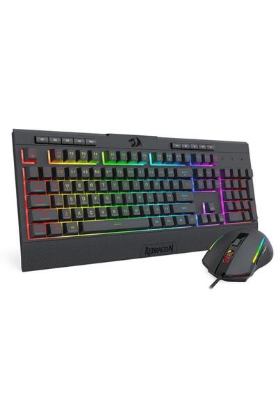 REDRAGON S151 Gaming Essentials Keyboard and Mouse Kit, Wired, USB, RGB Light...