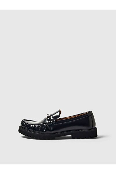 SELECTED Loafers mit Trensen-Detail Leder
