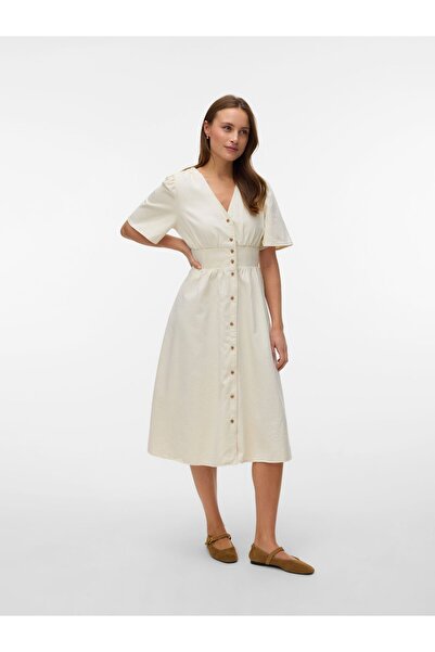 Vero Moda Jeanskleid VMMELANEY Midikleid